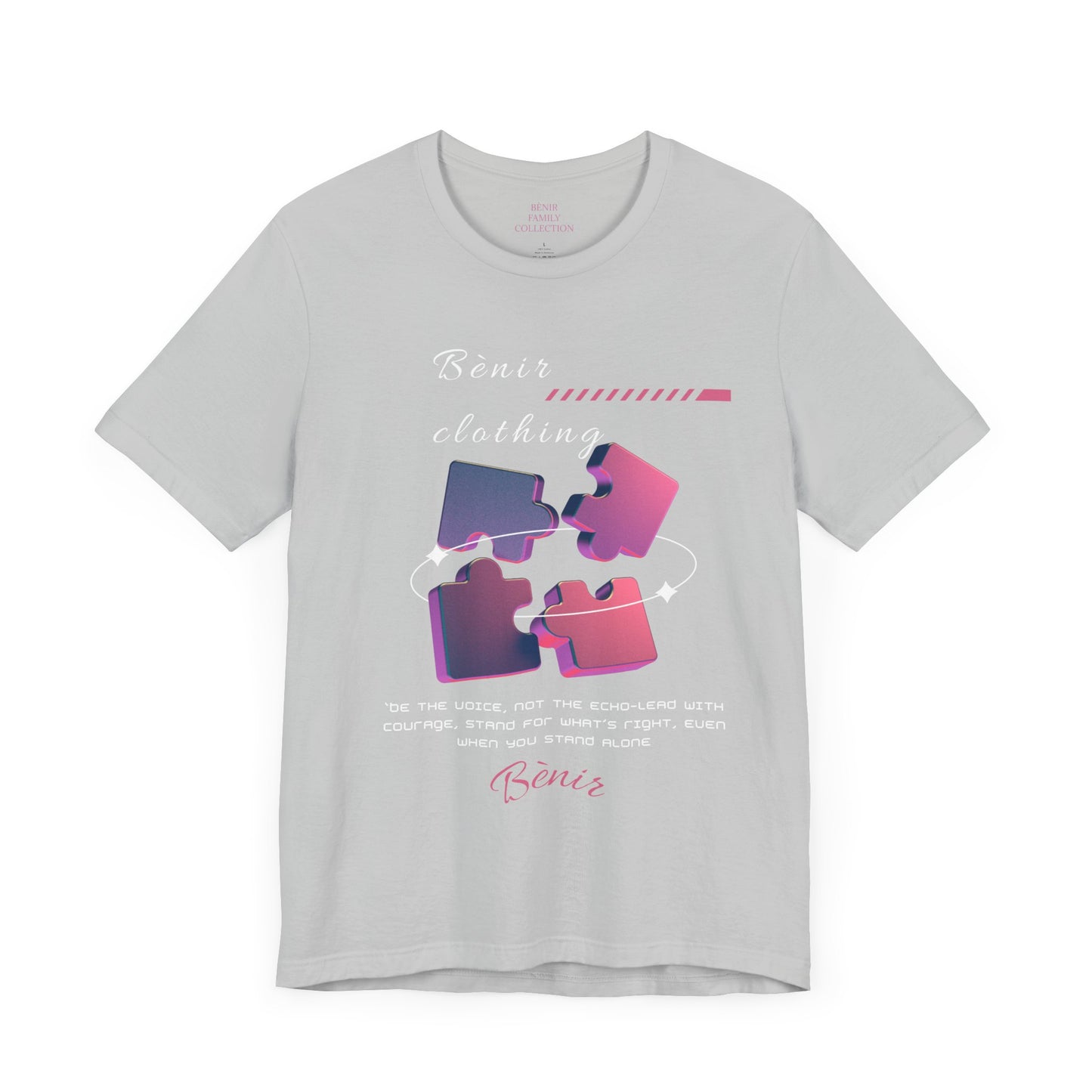 Puzzle Piece Unisex Jersey Tee - Mindful Design for All