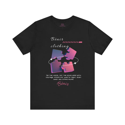 Puzzle Piece Unisex Jersey Tee - Mindful Design for All